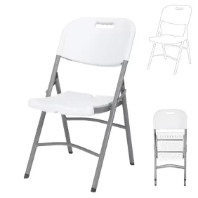 Sulankstoma kėdė plastikinė Premium Balta